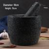 LISM Black Stone Mortar and Pestle
