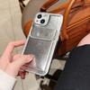 Lychee Pattern Is Suitable for Apple 17promax Mobile Phone Case Card Bag Iphone15 Simple 12 Plain Leather All-inclusive Protective Case.