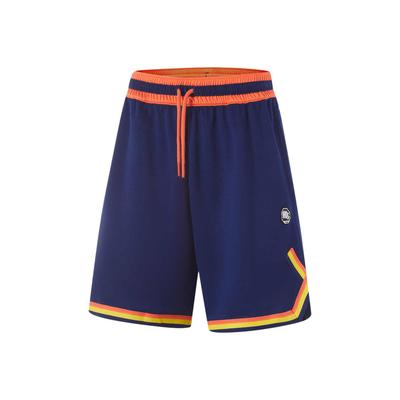 Anti-Five Series Color Block Lace-Up Letter Quick-Dry Basketball Shorts Men Shorts Blue AAPU111-8