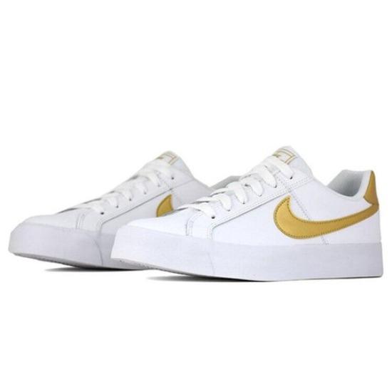 Nike Court Royale AC White Metallic Gold W - AO2810-109
