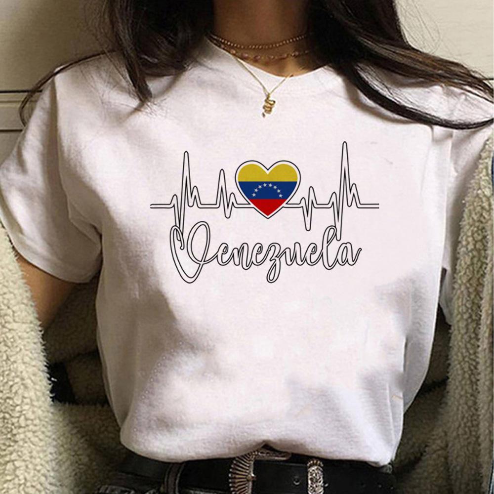 

Венесуэла футболка женская японская летняя топ девушка y2k аниме одежда