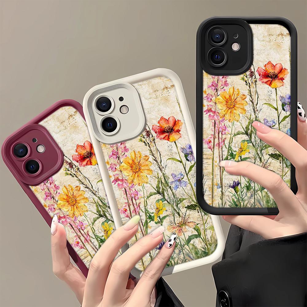 Sunflower Phone Case For IPhone 17 Air 16 15 14 13 12 11 Pro Max Shockproof Silicone Cover For IPhone 16 15 14 Plus Case Cover