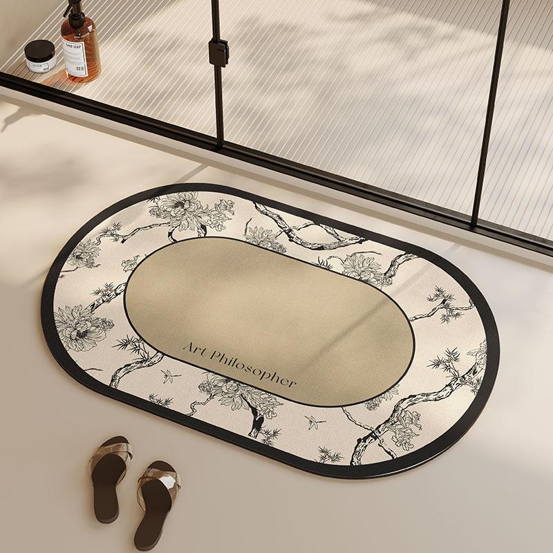 

Коврик для ванной комнаты в европейском и американском стиле Tulip, мягкий, водопоглощающий, быстросохнущий, противоскользящий, для домашнего использования 40 * 60cm