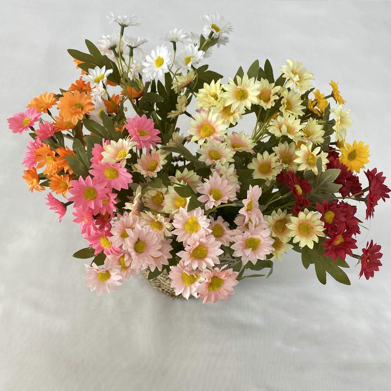 Stem Silk Long Chamomile Flowers For Home Arrangement Wedding Gift Props