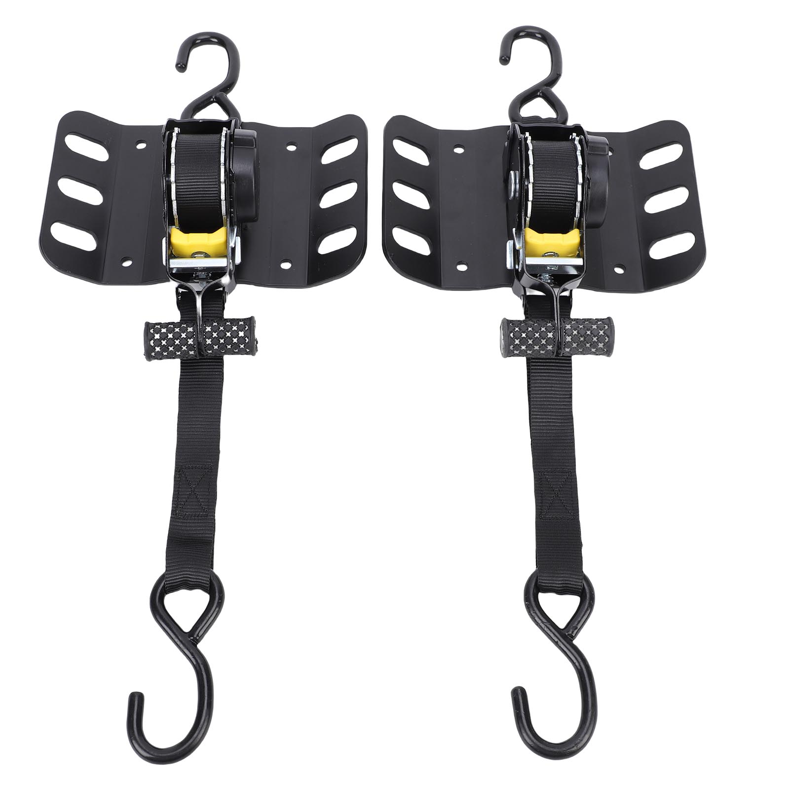 

2PCS Retractable Truck Bed Ratchet Straps FL3Z 9928408 AB Self Retracting Tie Down Straps with Boxlink Plates and Dual