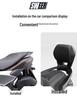 Passt für 25 Yamaha NMAX155 Modelle: Verbesserte Aluminiumlegierung Bequeme Rückenlehne