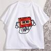 Tape Cassette Tape Oversized TShirt Men Women Vintage Funny Graphic T Shirts Cotton Short Sleeve Round Neck Tees Streetwear