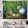 Hayao Miyazaki Totoro Taustariie Ins Rippuv Riie Anime Rippuv Maal Seinale Voodipeatsi Seinavaip Tuba Ühiselamu Seinakate