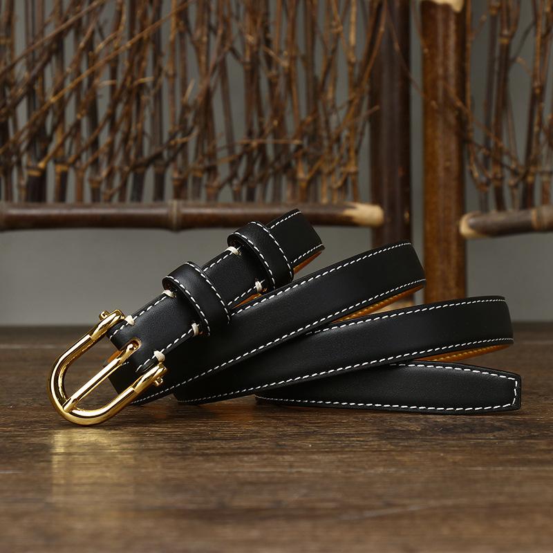 Women's Korean-Style Leather Belt Simple Fashion Trend New Pure Cowhide All-Match Casual Jeans Belt