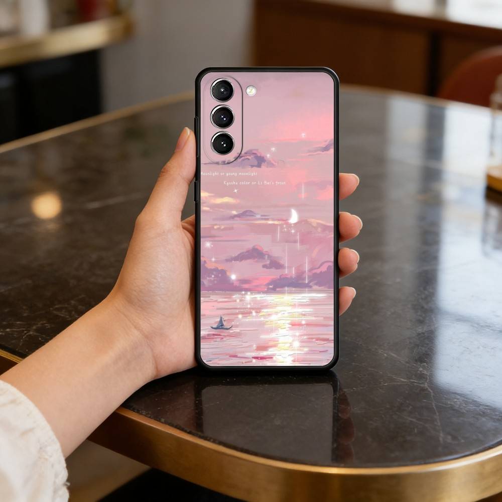 Night Water Dream Art Case for Samsung Galaxy S21 S25 FE S24 S23 Ultra S20 S9 S22 Plus S10 TPU Cover