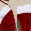 European & American Velvet See-Through Lingerie Set - Plus Size Christmas Charm