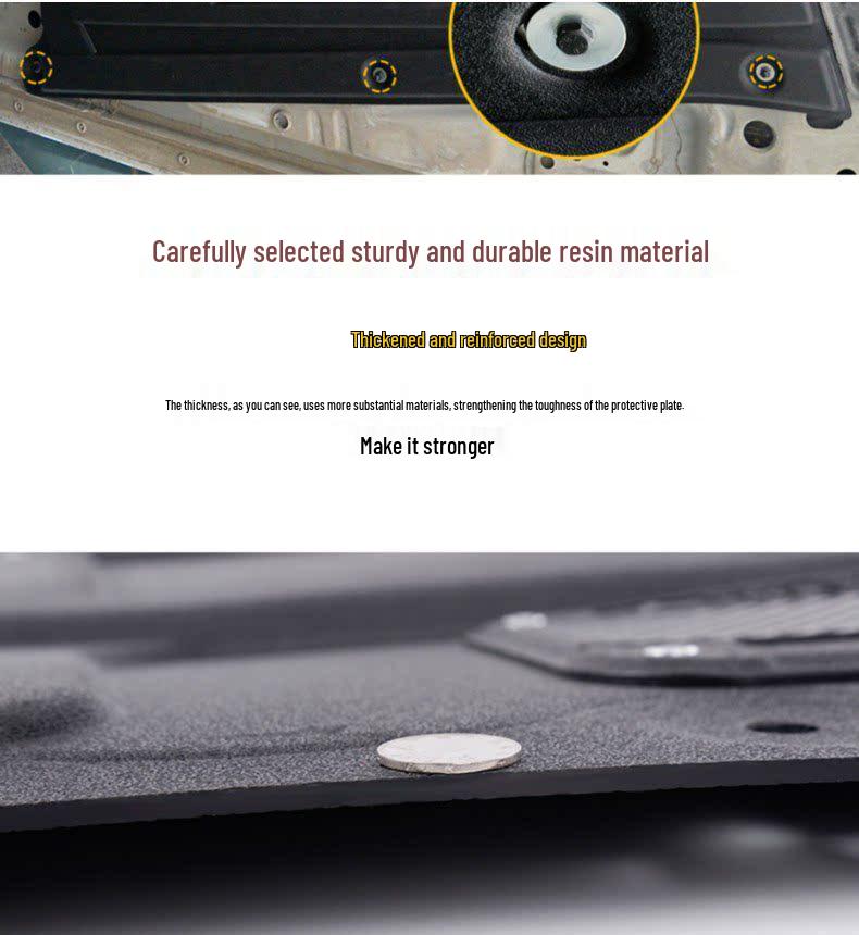 Ford Focus, Mondeo, Taurus, Fiesta, Kuga, Edge, Escape Engine Splash Guard Resin.