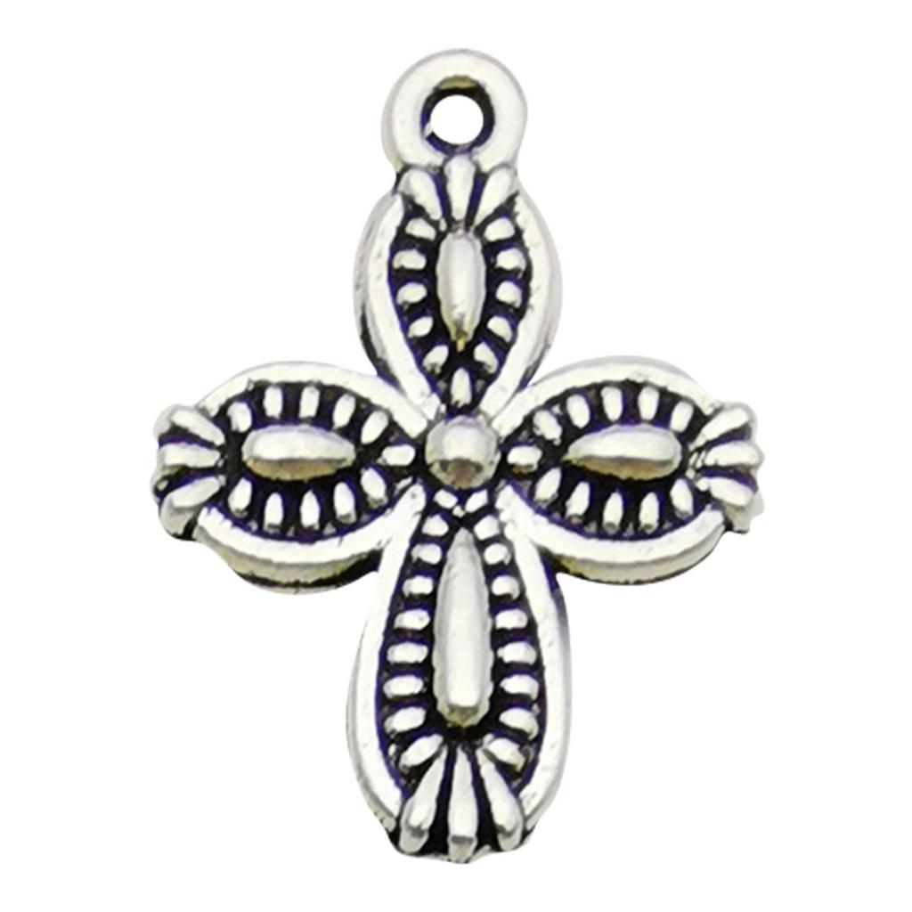 Vintage stříbrný křížek pro výrobu šperků