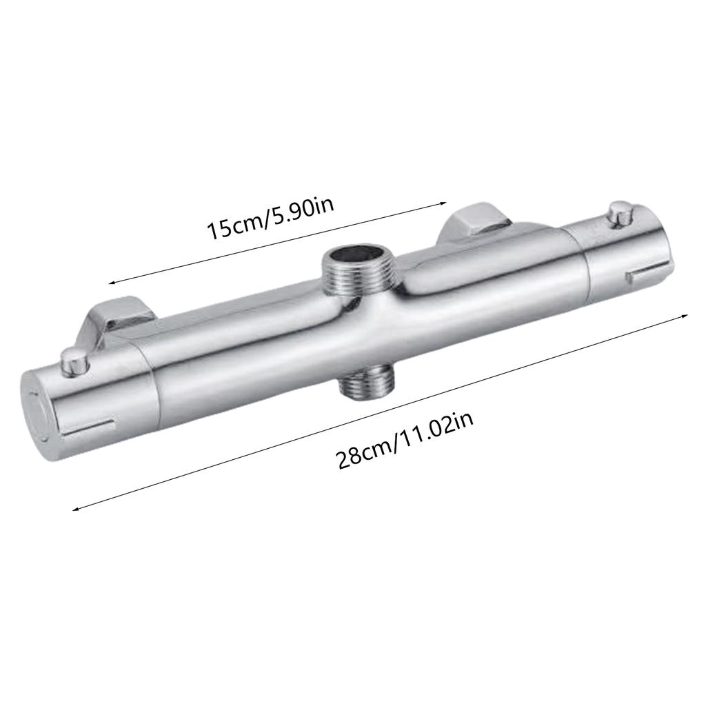 Wall Mounted Thermostatic Shower Faucet Brass Construct Valves Shower Control Valves Quick Temperature Stabilization