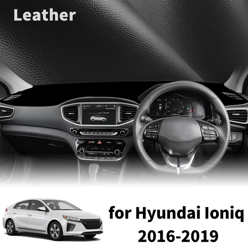 for Hyundai Ioniq 2016- Electric EV Hybrid PHEV High Quality Dashboard Cover Dashmat Sunshade Anti‑UV Protector Dash Mat Pad