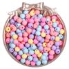 6/8/10mm Plastic Acrylic Macarons Candy Solid Color Loose Beads For Necklace Bracelet DIY Jewelry Making
