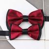 Classic Children's Bow Tie Baby Boy's Girl Fashion Solid Color Adjustable Bow Tie Children's Two-tone Pet Dog and Cat Bow Tie