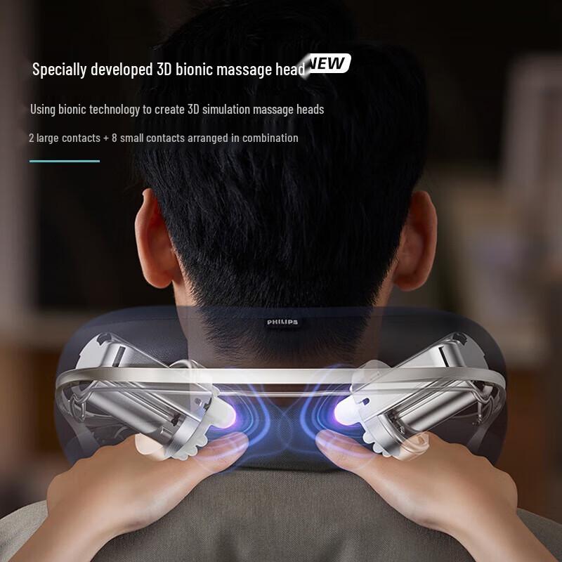 Philips Smart Neck Massager Pillow with Heat and Kneading