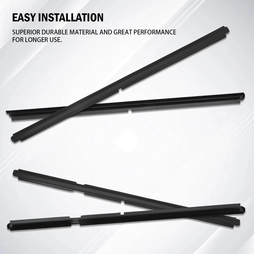 4Pcs/set Car Windows Weather Strip Side Glass Window Pressure Sealant Sealing Strips for Grand Cherokee II WJ WG 1998-2005