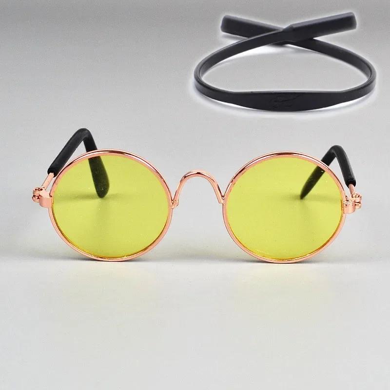 Cat Sunglasses Summer Outdoor Puppy UV Protection Sunglasses Dolls Sun Glasses Small Dog Cosplay Photo Props Cute Pet Sunglasses