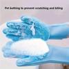 M-Modern-Cleaning Gloves Dogs Cats Bathing Shampoo Gloves Scrubbers Dishwashing Cleaner Gloves