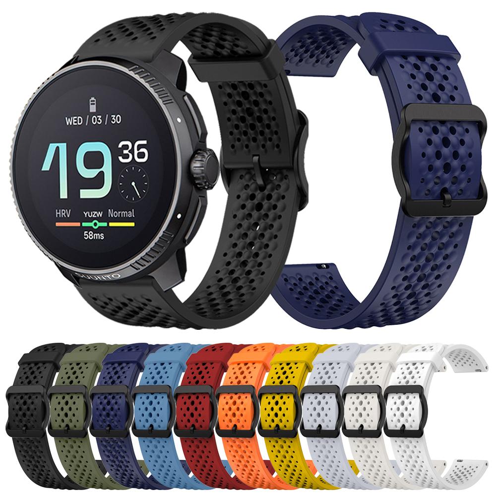 22mm Watch Silicone Strap For Suunto Vertical Sports Silicone Wristband For Suunto 9 Peak Pro/Suunto5 Bands Replacement Bracelet