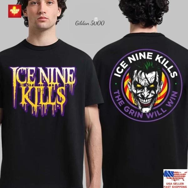 Ice Nine Kills The Laugh Track Joker Face Horror The Grin Will Win Unisex M