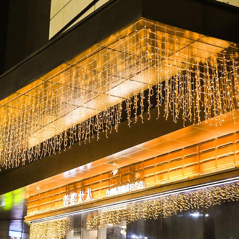 Cross-border Waterproof LED Outdoor Twinkling String Lights for Courtyard and Decorative Waterfall Lighting