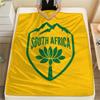 South Africa national football Printed Flannel Blanket, soft throw for bedroom sofa, washable,soccer fan merchandise, great gift.