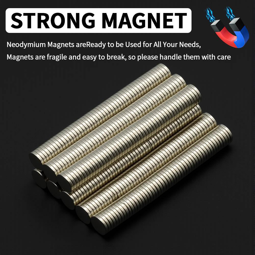 Aimant Puissant en Néodyme 5x1mm N35 NdfeB Aimants Magnétiques Permanents Rond Super Forts Aimants de Frigo Bricolage