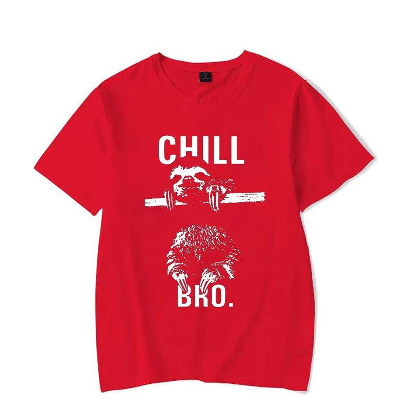 Makaya Cool Swag TShirt with Sloth Chill Bro Unisexs T Shirt Women Fashion Shirt Cute Tops