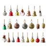 Christmas Bells Ornament Rustic Iron Jingle Bells Christmas Hanging Decoration for Xmas Holiday Tree Doorway Decor
