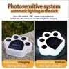 Cartoon Solar Light Bear Paw Print Lawn Light Outdoor LED Solar Light  LED Street Path Decoration