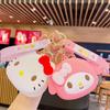 Adorable Sanrio Cartoon Soft Silicone Coin Purse For Kids And Students Keychain