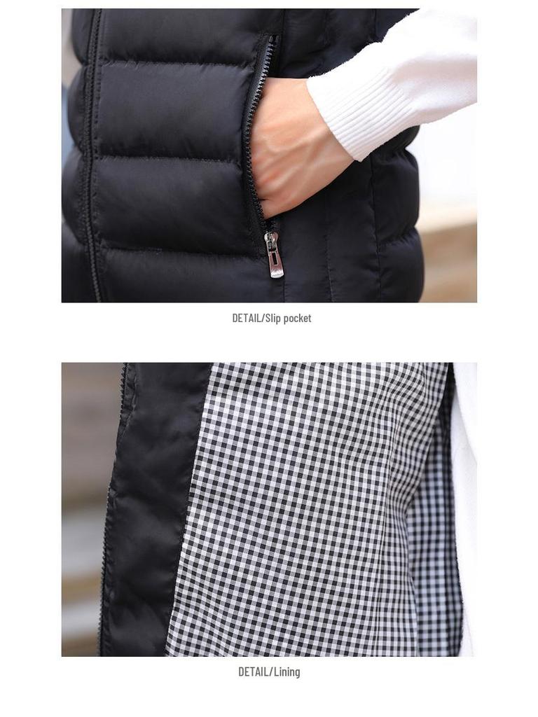 Herrväst med ståkrage och dragkedja - Dunbomull, Plusstorlek, 2019.