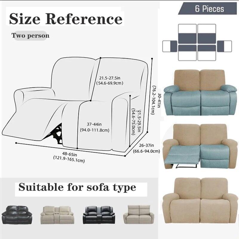 Spandex Recliner Cover Stretch Reclining Sofa Cover Elastic Relax Armchair Cover Recliner Couch Slipcover
