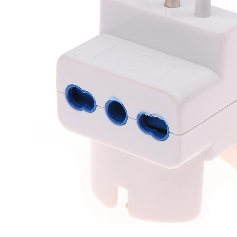 1 Piece 3 Ways Socket Italy Travel Plug Adapter Multi Port Outlet Italian Standard 10A 250V Home Appliances
