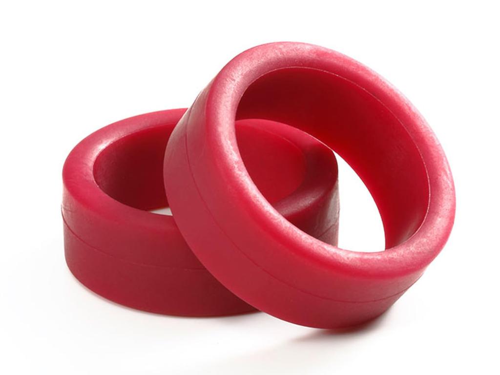 Tamiya Mini 4WD Special Edition Tires 95208 Low-Fly L-Height (2 Tires), Maroon,