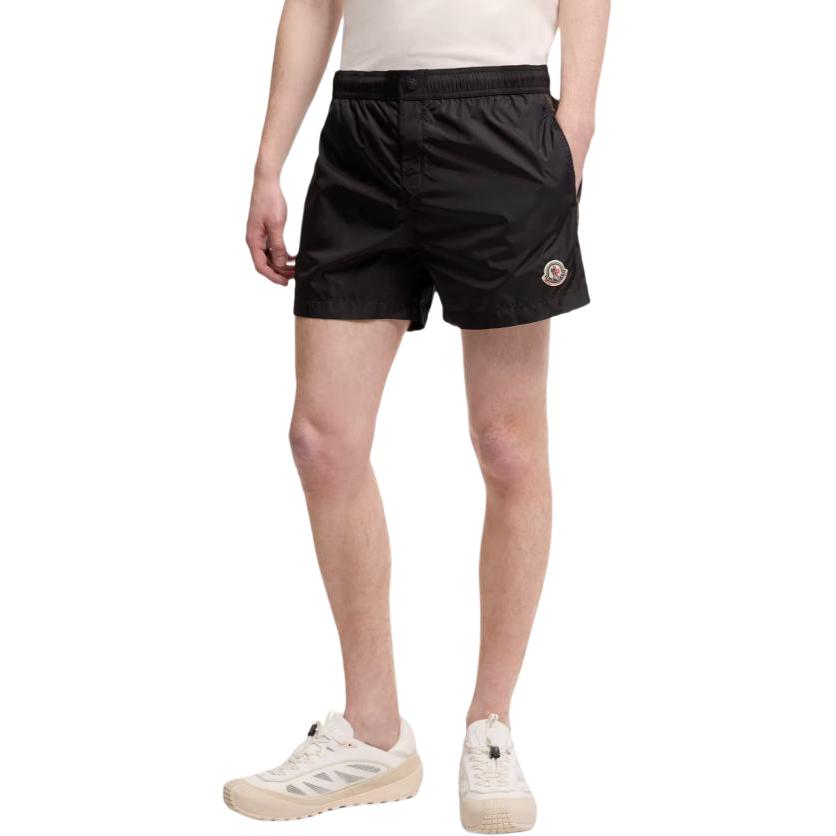 Moncler SS26 Swim Shorts Logo Mid-Rise Swim Trunks Men Swimwear L10912C00005599JK999