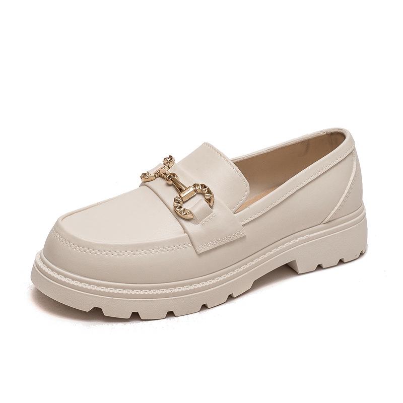 Women's Classic Waterproof Non-Slip Loafers: Thick Sole, Wear-Resistant, British & Korean Style Rain Shoes for Students