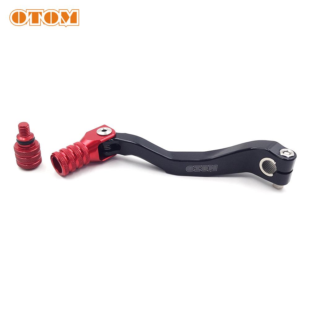 OTOM NC250 Gear Lever Motorcycle CNC Aluminum Folding Gear Shift Lever For ZONGSHEN KAYO ATV Pit Dirt Bike Gear Levers Motocross красный