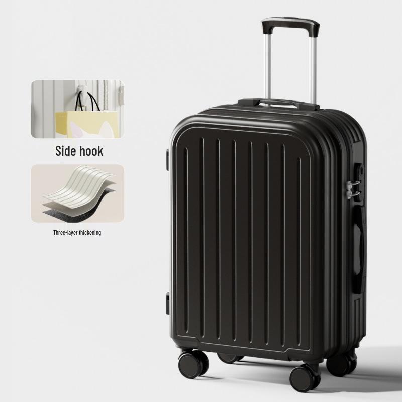 Durable Large Capacity Trolley Suitcase with Combination Lock and Universal Wheels