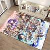 "Anime Style Colorful Carpet with Fantasy Characters and Designs" Suitable for use as an anti-slip for living room bedroom sofas