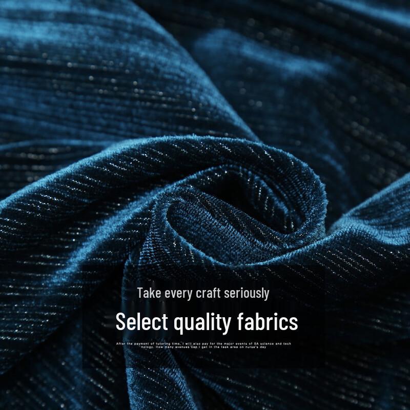 Women's Gold Velvet Autumn Sportswear Set