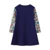 2023 Spring/Autumn Girls' Long-Sleeve Knitted Dress - European & American Style