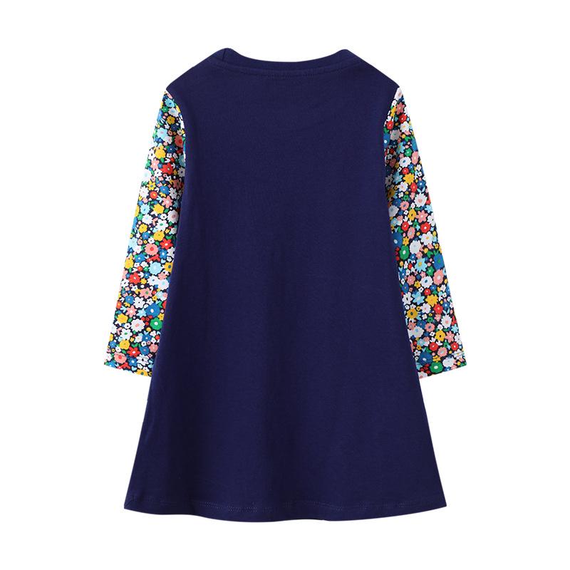 2023 Spring/Autumn Girls' Long-Sleeve Knitted Dress - European & American Style