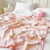 100% Cotton Blanket Anti-Mite Blanket designed for Bed Cartoon Style Sofa Blanket designed for Kids Double-layer Gauze Blanket Single/Queen/King