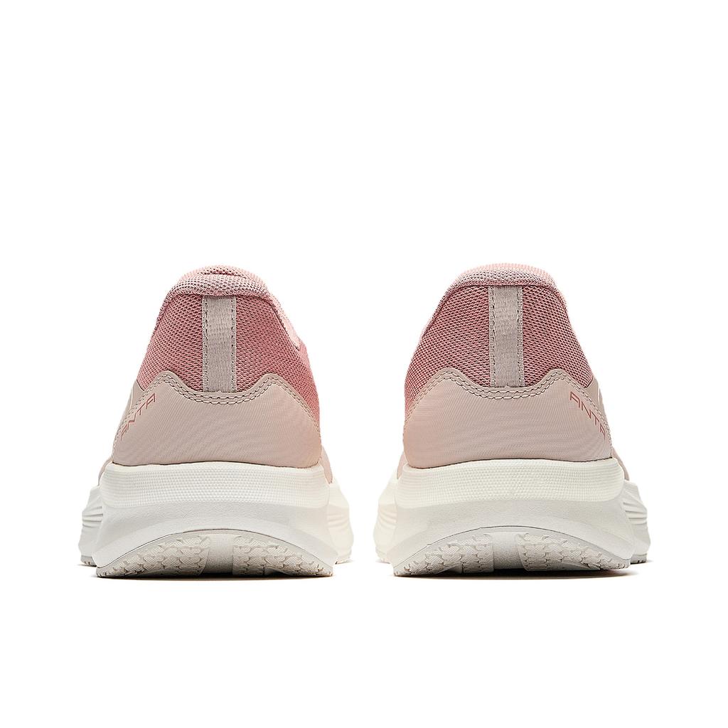 Anta God Walk Simple Sports Comfortable Stable Breathable Balance Low Top Training Shoes Women Sneaker Lotus-Gray Wood-Red 122637718-3