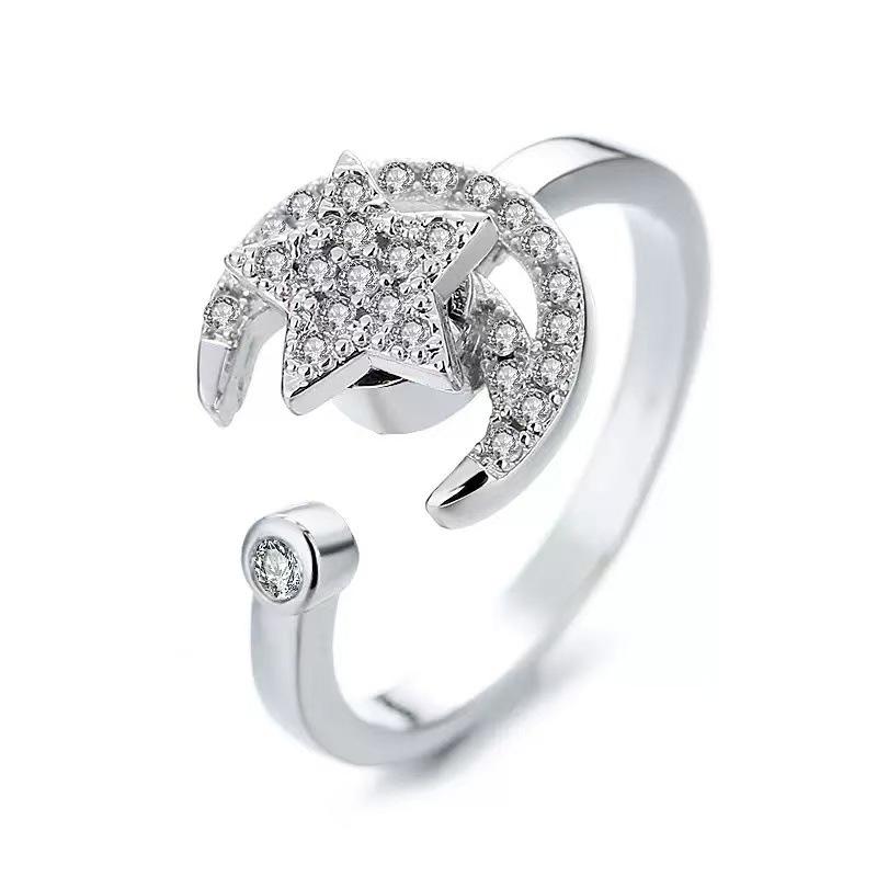 Fidget Spinner Ring for Women, Minimalist Fashion Rotatable Ring, INS Trend Light Luxury Cool Style Jewelry