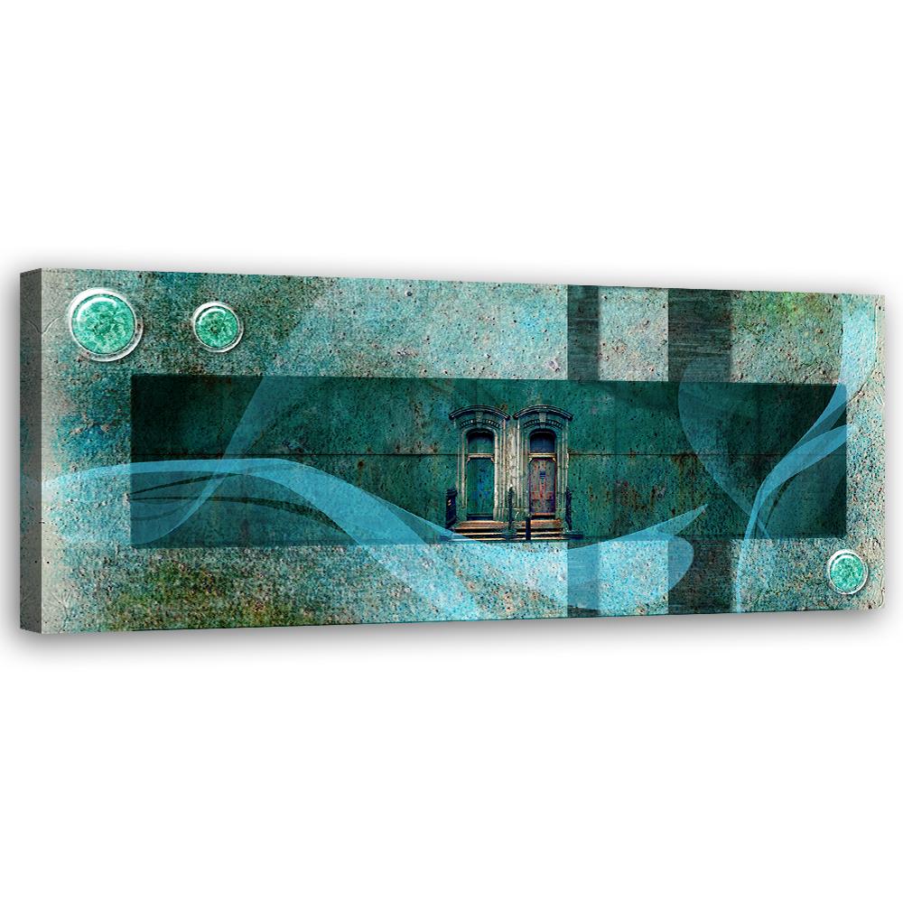 Canvas print, Turquoise abstraction